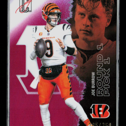 2025 Topps Signature Class Joe Burrow #13 Pink 205/250