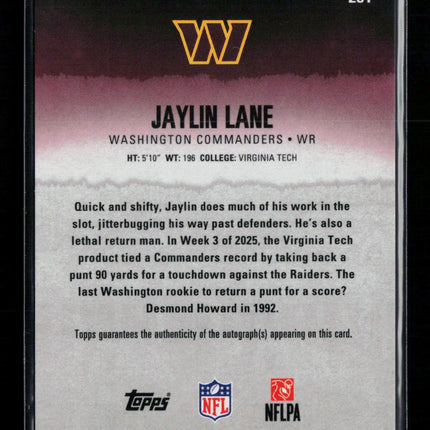 2025 Topps Composite Jaylin Lane #231 RC Auto