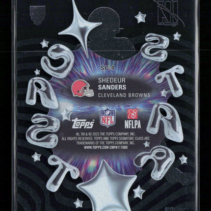 2025 Topps Signature Class Star cast Shedeur Sanders #SC-4 RC
