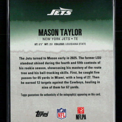 2025 Topps Signature Class Mason Taylor #142 RC 27/50 Auto