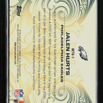 2025 Topps Signature Class Monarchs of the Game Jalen Hurts #MTG-1