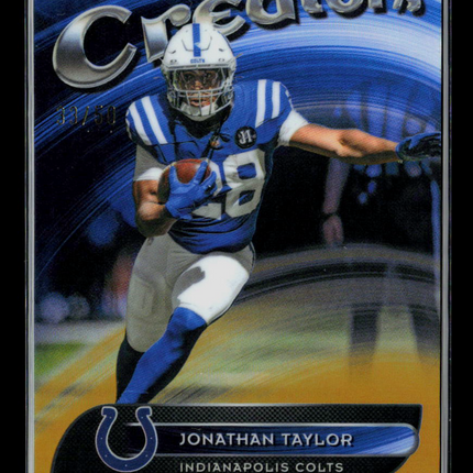 2025 Topps Finest Creators Jonathan Taylor #CR-13 33/50