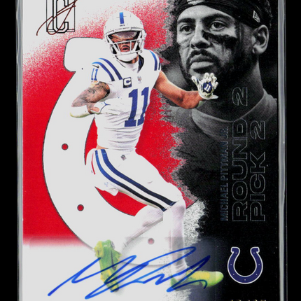 2025 Topps Signature Class Michael Pittman Jr. #24 16/25 Auto Red