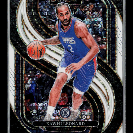2025 Panini Select Kawhi Leonard #105 Premier Level White Disco Prizm 40/75
