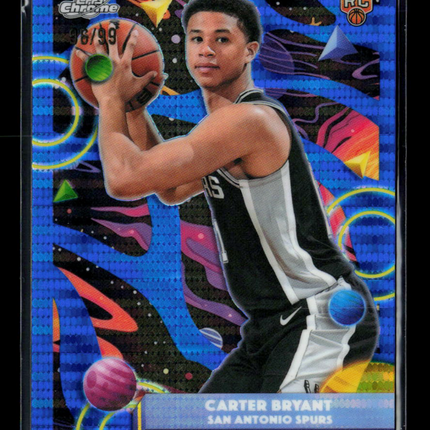 2026 Topps Chrome Carter Bryant #139 RC 96/99 Blue