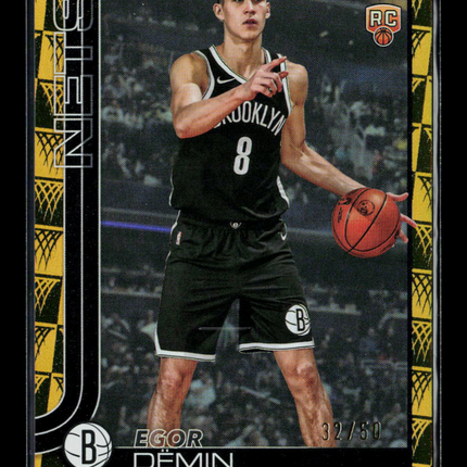 2025 Topps Flagship Egor Demin #208 RC 32/50 Gold