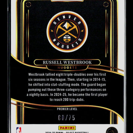 2025 Panini Select Russell Westbrook #104 Green 60/75