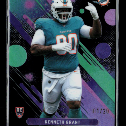 2025 Topps Finest Kenneth Grant #40 01/20 RC Black Refractor