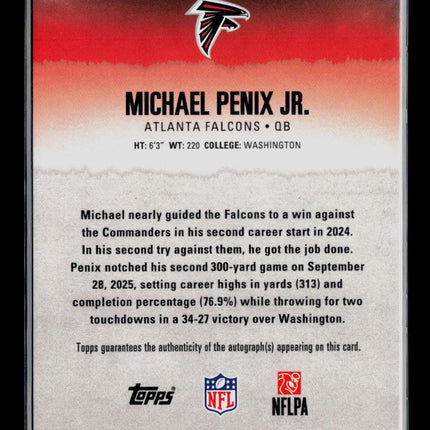 2025 Topps Signature Class Michael Penix Jr. #3 Auto