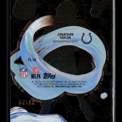 2025 Topps Signature Class Fluidity Gold Jonathan Taylor #FL-10 33/50