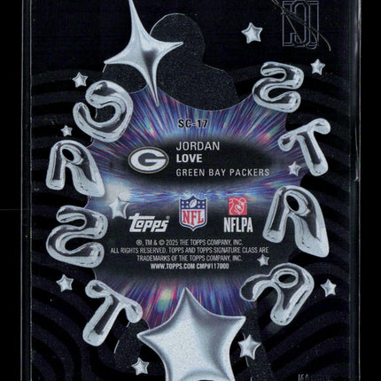 2025 Topps Signature Class Star Cast Jordan Love #SC-17
