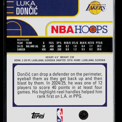 2026 Topps NBA Hoops Luka Doncic #8 Orange 22/25