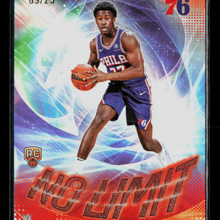 2025 Topps No Limit VJ Edgecombe #NL-3 RC 09/25 orange