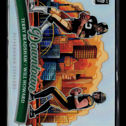 2025 Donruss Optic Football Downtown Will Howard Terry Bradshaw #11