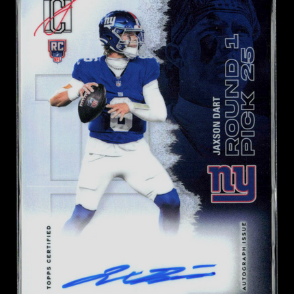 2025 Topps Signature Class Jaxson Dart #106 RC Auto Refractor