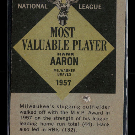 1961 Topps Hank Aaron #484