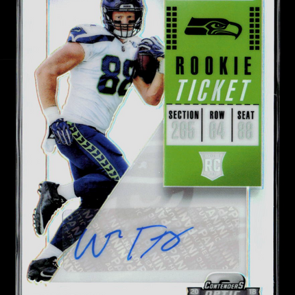 2019 Panini Contenders Optic Will Dissly #199 RC Auto