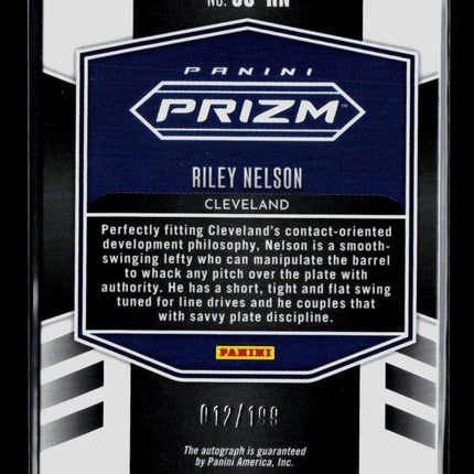 2026 Panini Prizm Sensational Signatures Riley Nelson #SS-RN 012/199 Auto