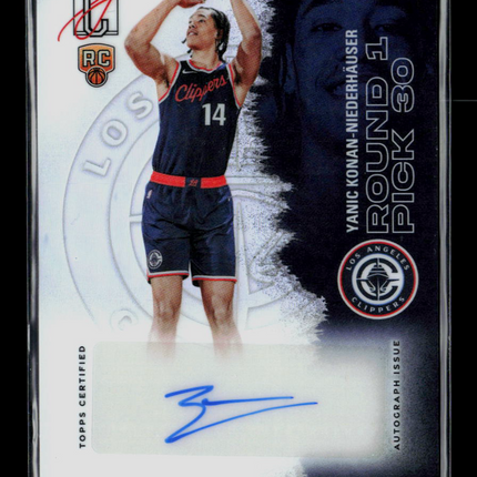 2026 Topps Signature Class Basketball Yanic Konan-Niederhauser #RCC-YKN RC Auto