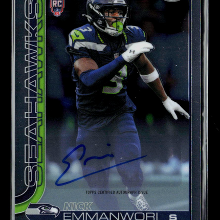 2025 Topps Chrome Nick Emmanwori #RA-NE Autograph RC Auto