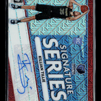 2021 Donruss Optic Signature Series Killian Tillie #SS-KLT RC Auto Red Choice