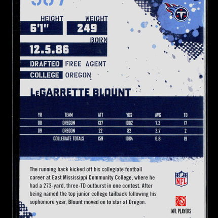 2010 Score LeGarrette Blount #367 Auto