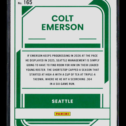 2026 Donruss Colt Emerson #165 Liberty