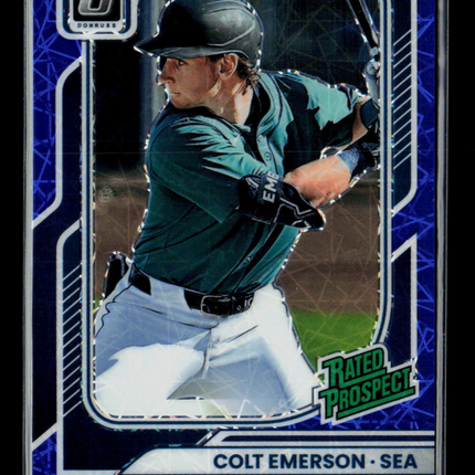 2026 Panini Donruss Optic Colt Emerson #165 Blue Velocity