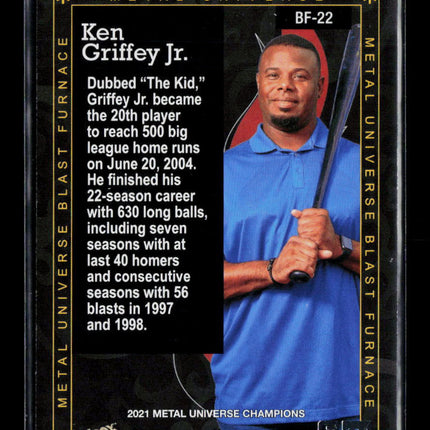 2021 SkyBox Metal Universe Champions Blast Furnace Ken Griffey Jr. #BF-22