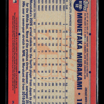 2026 Topps Munetaka Murakami #91B2-12 RC All Star Game