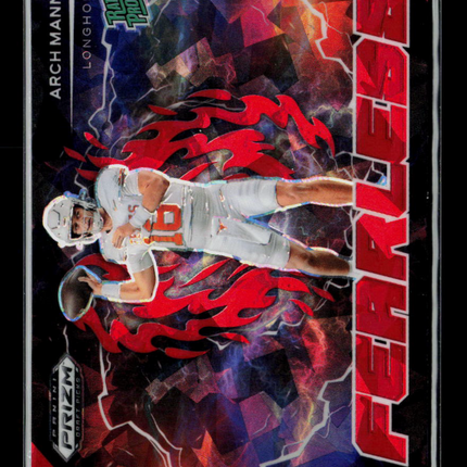 2025 Panini Prizm Draft Picks Fearless Arch Manning #F-AMG Red Ice