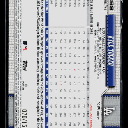 2026 Topps Series Two Kyle Tucker #368 Blue /150
