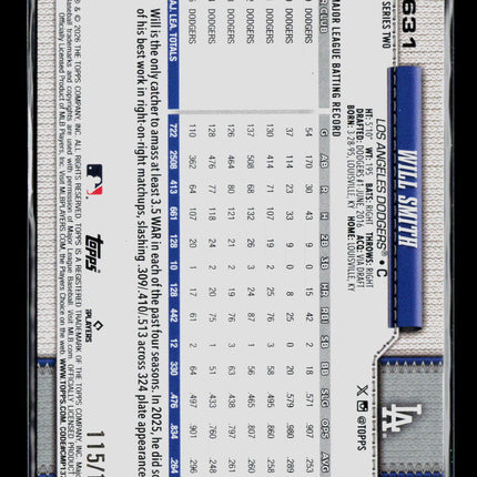 2026 Topps Series Two Will Smith #631 Blue /150