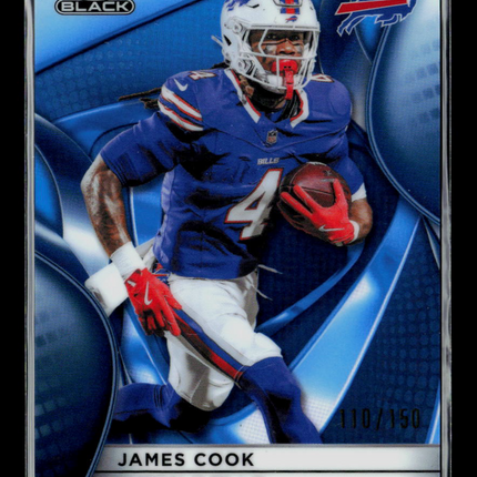 2025 Topps Chrome Black James Cook #13 Blue 110/150