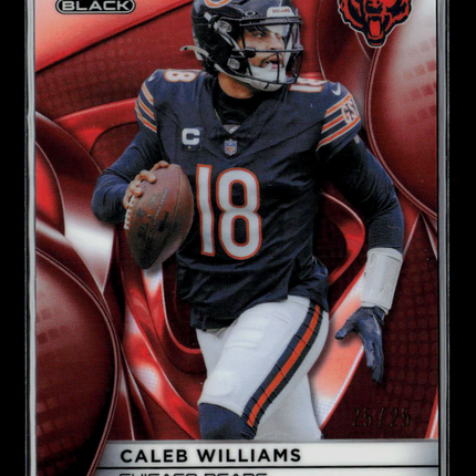 2025 Topps Chrome Black Caleb Williams #20 Orange /25