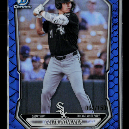 2026 Bowman Chrome Caleb Bonemer #BCP-218 Blue Dragon Scale 063/150