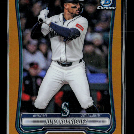 2026 Bowman Chrome Julio Rodríguez #35 Gold Refractor /50