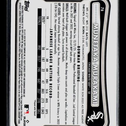 2026 Bowman Chrome Munetaka Murakami #76 RC