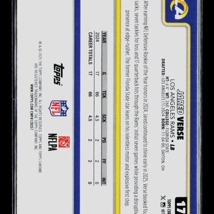 2025 Topps Chrome Jared Verse #173 Pulse