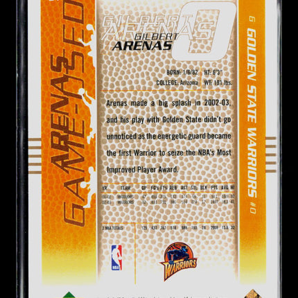 2003 Upper Deck SP Game Used Edition Gilbert Arenas #24 028/100