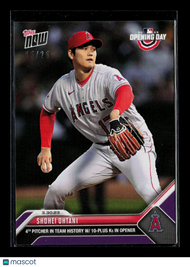 2023 Topps Now Opening Day Shohei Ohtani #OD-1 Purple 05/25