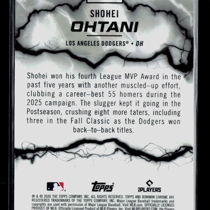 2026 Bowman Chrome Electric Sluggers Shohei Ohtani #ES-18