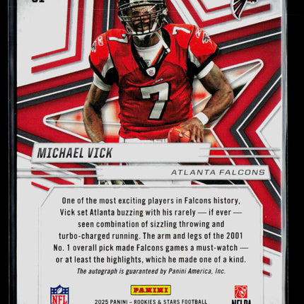 2025 Panini Rookies & Stars Michael Vick #91 Auto