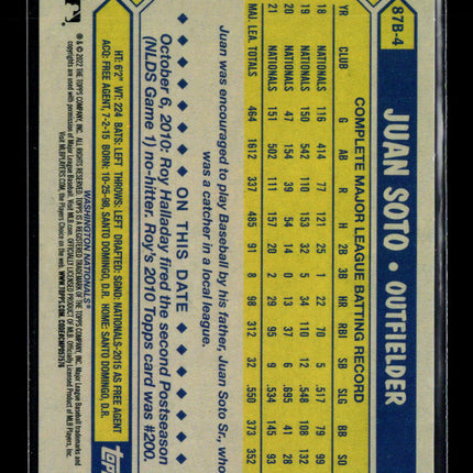 2022 Topps Cherry Blossom Juan Soto #87B-4