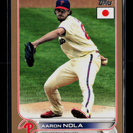 2022 Topps Japan Edition Aaron Nola #165 Gold /25