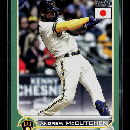 2022 Topps Japan Edition Andrew McCutchen #17 Green Cherry Blossom /75