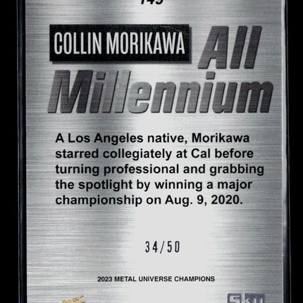 2023 SkyBox Metal Universe Champions Collin Morikawa #149 Precious Gems Blue /50