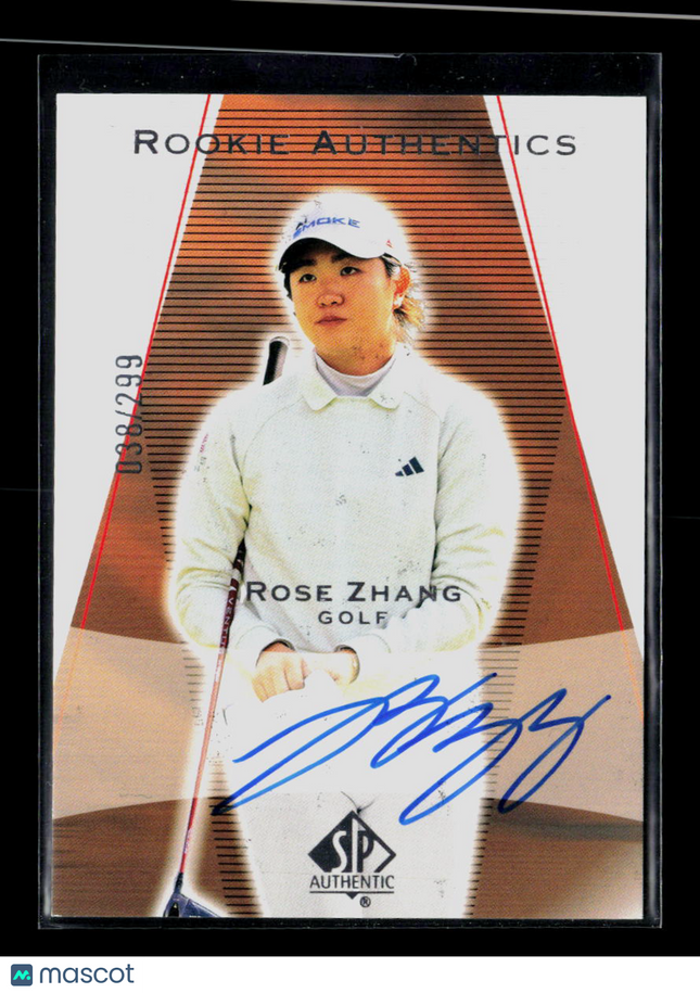 2023 Upper Deck SP Authentic Rose Zhang #03-RZ 038/299 Auto