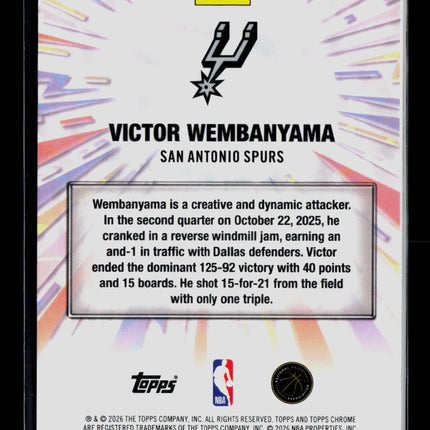 2026 Topps Chrome Power Players Victor Wembanyama #PP-5