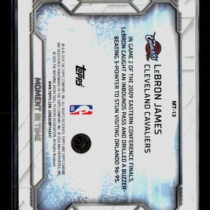 2026 Topps Chrome Moment in Time LeBron James #MT-13
